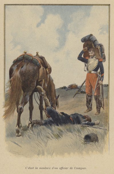 Era el monte de un oficial cosaco de after Paris