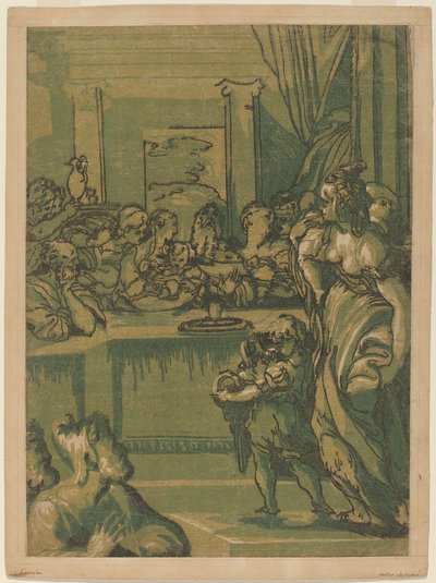 La Presentación en el Templo de after Parmigianino after Giuseppe Porta