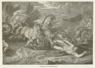 La muerte de Hipólito de after Peter Paul Rubens