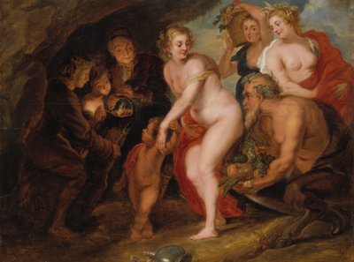Sin Ceres y Baco, Venus se congelaría, c.1650 de after Peter Paul Rubens