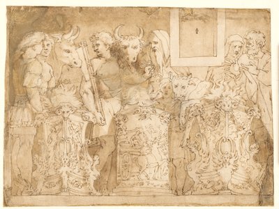 Sacrificio antiguo de after Polidoro da Caravaggio