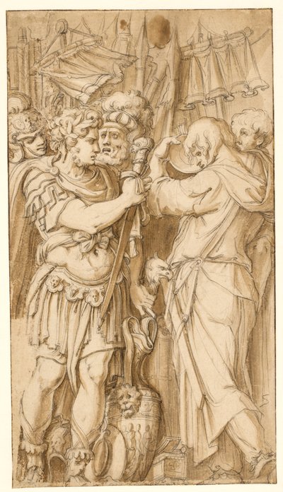 Escena de la historia romana de after Polidoro da Caravaggio