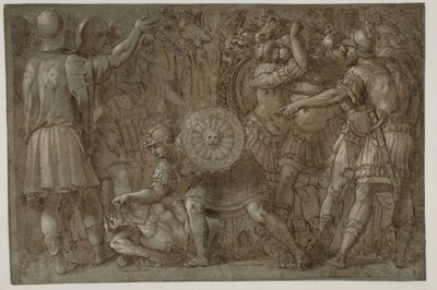 Escena de la historia romana de after Polidoro da Caravaggio