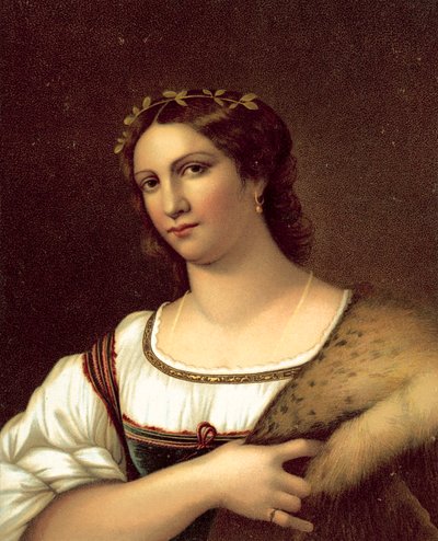 La Fornarina (cromolitografía) de after Raphael