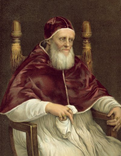 Retrato del Papa Julio II, Galería Pitti, Florencia de after Raphael