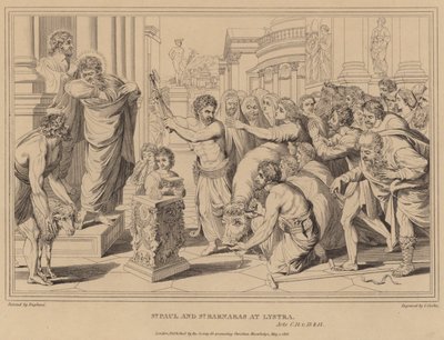 San Pablo y San Bernabé en Listra, Hechos de after Raphael