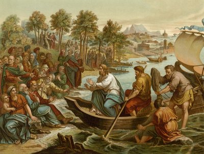 El sermón del barco de after Raphael