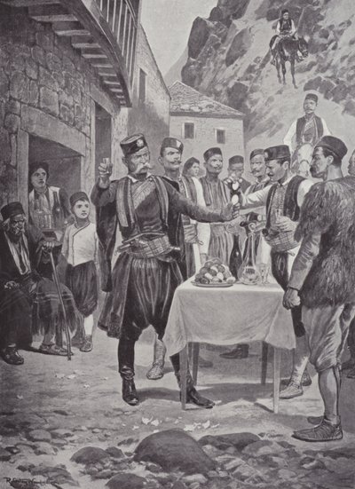 Una costumbre de Pascua montenegrina de after Richard Caton II Woodville