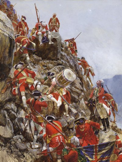 Escalando las alturas de Abraham de after Richard Caton II Woodville