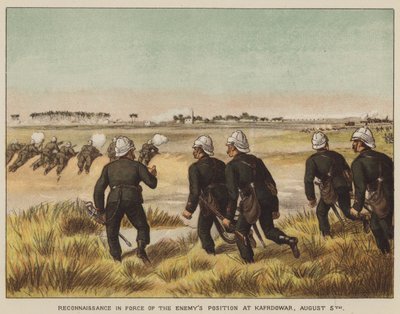 Reconocimiento en fuerza de la posición enemiga en Kafrdowar, 5 de agosto de after Richard Simkin