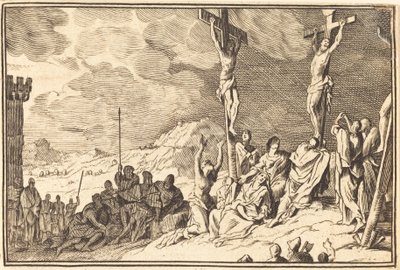 Cristo muriendo en la cruz de after Sébastien Le Clerc I