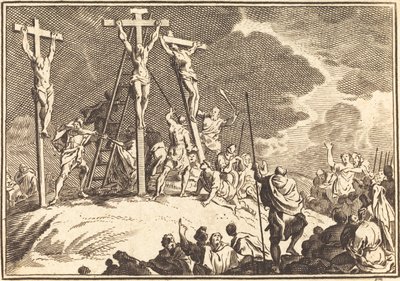 La perforación del costado de Cristo de after Sébastien Le Clerc I