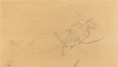 La Bella Durmiente de after Sir Edward Coley Burne Jones
