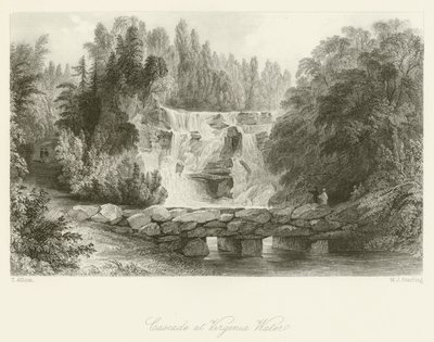 Cascada en Virginia Water de after Thomas Allom