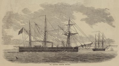 La batería flotante Glatton de after Thomas Harrington Wilson