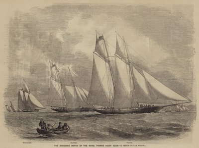 La Regata de Goletas del Royal Thames Yacht Club de after Thomas Harrington Wilson