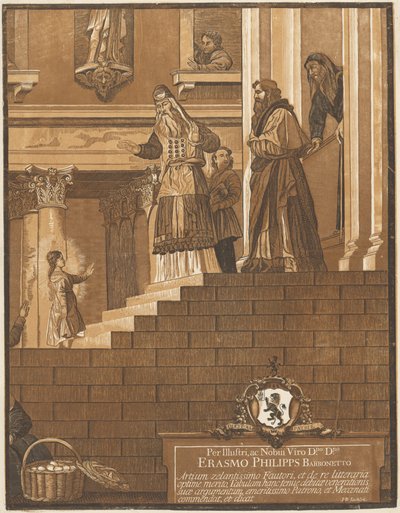 Presentación de la Virgen en el Templo (Panel derecho) de after Titian John Baptist Jackson