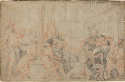 Cristo entre los doctores de after Veronese