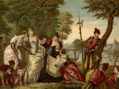 El hallazgo de Moisés de after Veronese