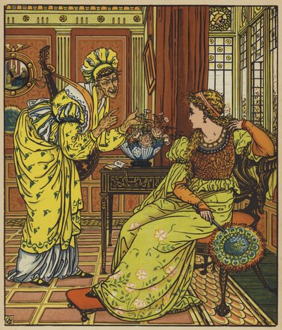 Feintise tienta a Belle-Etoile de after Walter Crane