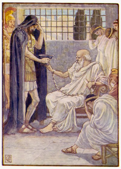 Bebió el contenido como si fuera un trago de vino de after Walter Crane