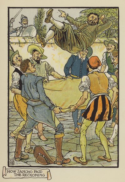 Cómo Sancho pagó la cuenta de after Walter Crane