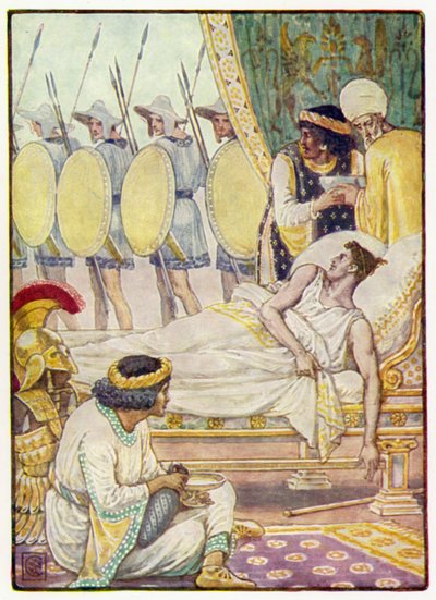 Con un esfuerzo los miró mientras pasaban de after Walter Crane