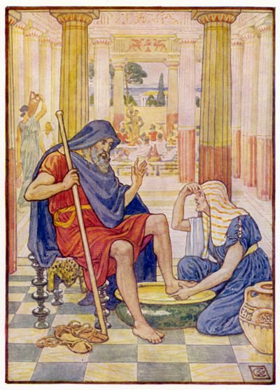 Sí, en verdad, tú eres Odiseo de after Walter Crane