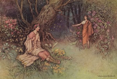 El cuento del caballero de after Warwick Goble