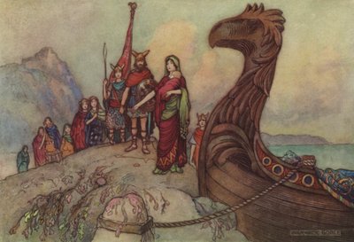 El cuento del hombre de leyes de after Warwick Goble