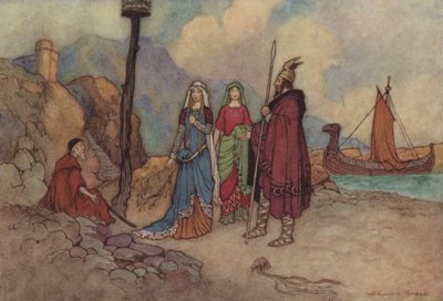 El cuento del hombre de leyes de after Warwick Goble