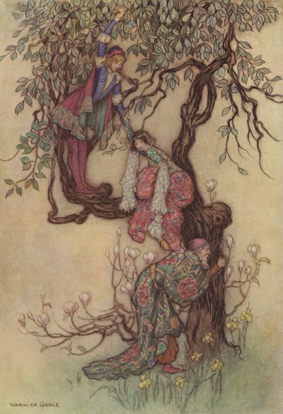 Geoffrey Chaucer, El Cuento del Mercader de after Warwick Goble