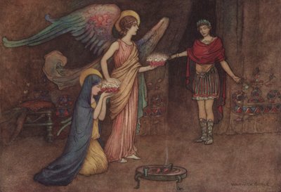 Geoffrey Chaucer, El Cuento de la Segunda Monja de after Warwick Goble