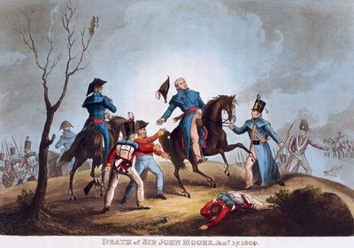 Muerte de Sir John Moore, 17 de enero de 1809 de after William Heath