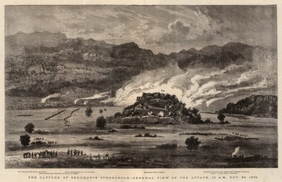 La Captura del Bastión de Sekukuni, Vista General del Ataque, 10 AM, 28 de noviembre de 1879 de after William Henry James Boot