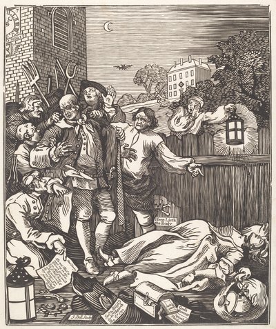 Crueldad en Perfección de after William Hogarth John Bell