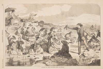 Agosto en el Campo – La Orilla del Mar de after Winslow Homer