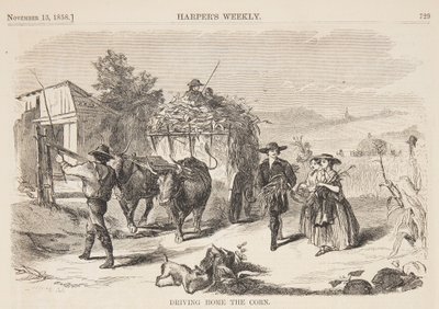 Llevando el maíz a casa de after Winslow Homer