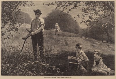 Haciendo heno de after Winslow Homer