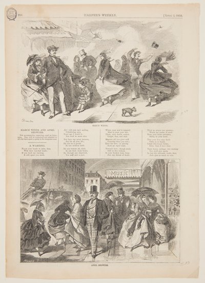 Vientos de Marzo y Lluvias de Abril de after Winslow Homer