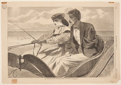 Nuestros lugares de riego - La manga vacía en Newport de after Winslow Homer