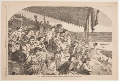 Nuestros lugares de riego – Carreras de caballos en Saratoga de after Winslow Homer