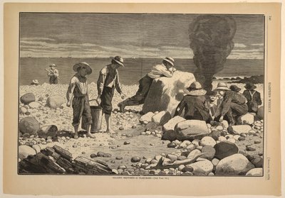 Bocetos junto al mar – Una parrillada de almejas de after Winslow Homer