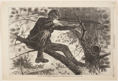 El Ejército del Potomac – Un Francotirador en Servicio de Guardia de after Winslow Homer