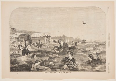 El baño en Newport de after Winslow Homer