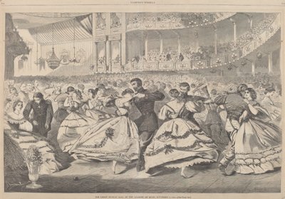 El gran baile ruso en la Academia de Música, 5 de noviembre de 1863 de after Winslow Homer