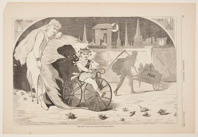 El Año Nuevo – 1869 de after Winslow Homer
