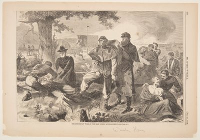 El cirujano trabajando en la retaguardia durante un enfrentamiento de after Winslow Homer