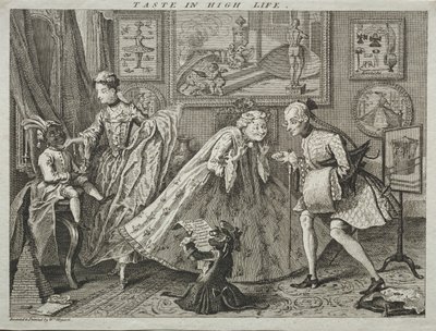 El gusto en la alta vida de after a design by William Hogarth