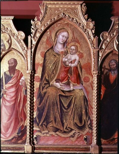 Retablo de Gerard Cossassi degli Assi, (detalle) de also Manfredi de Battilori Bartolo di Fredi